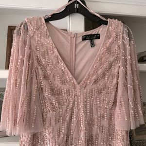 Formal gown; Aidan Mattox, size 14, color is ballet (nice pale pink). NWT.